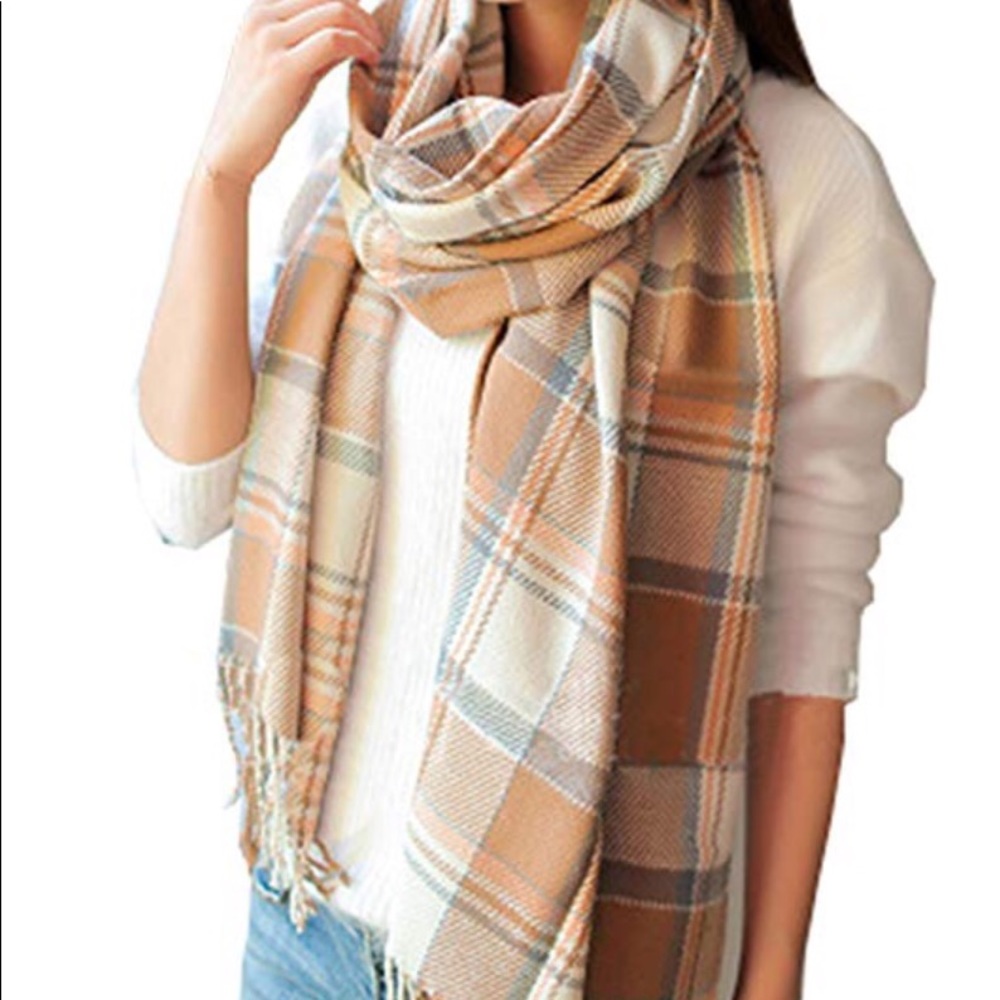 Long Plaid Scarf